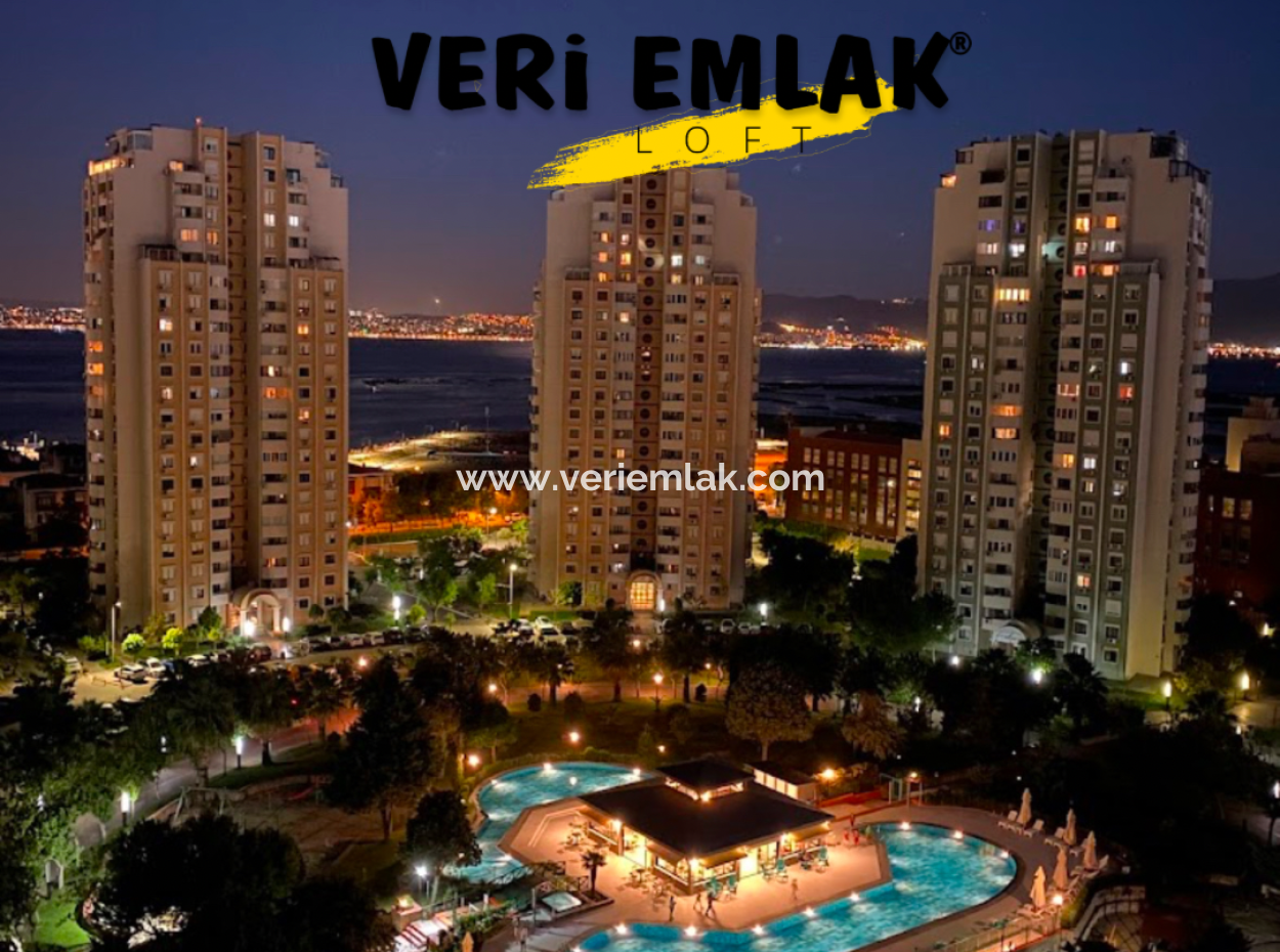 1 1 Furnished Apartment With Pool For Rent In Karşiyaka Mavisehir Albatros Site