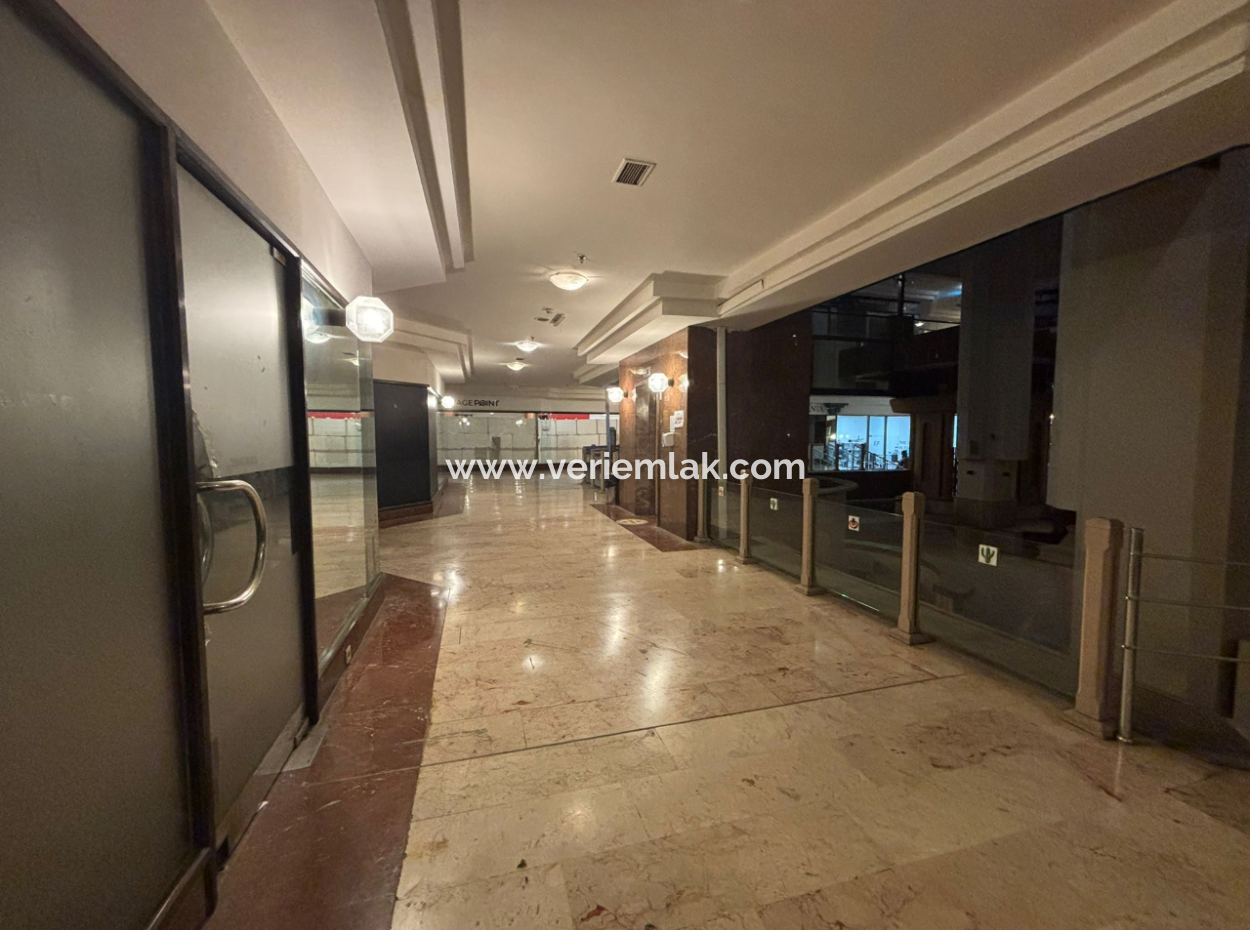 Prestigious Location In Alsancak! 45 M² Large Type Rental Shop / Store Under Hilton Hotel