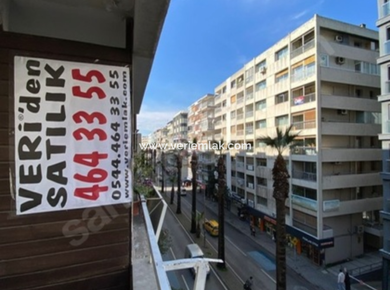 Flat For Sale On Alsancak Talatpaşa Boulevard, In The Location Of Talatpaşa Migros And Vakıfbank