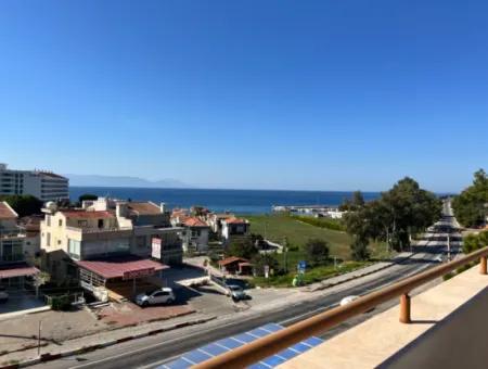 1 1 Fully Furnished Apartment In Ozdere Residence With Pool And Security Within Walking Distance Of The Sea