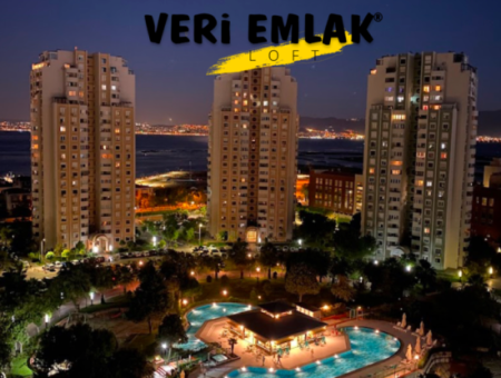 1 1 Furnished Apartment With Pool For Rent In Karşiyaka Mavisehir Albatros Site