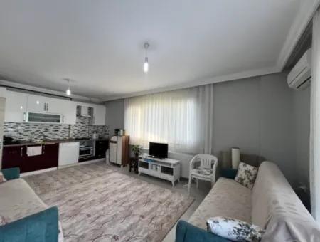 2 1, Furnished Apartment For Rent With Natural Gas In Çolakibrahimbey, Seferihisar