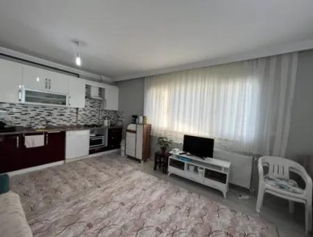 2 1, Furnished Apartment For Rent With Natural Gas In Çolakibrahimbey, Seferihisar