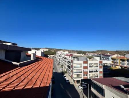 5 In 1, 240M2 Double Terrace Duplex Apartment Near Seferihisar Courthouse