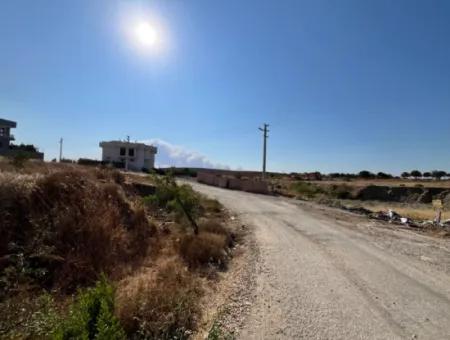 Corner Parcel Land For Sale In Seferihisar Akarca, Within Walking Distance Of The Blue Flag Beach!